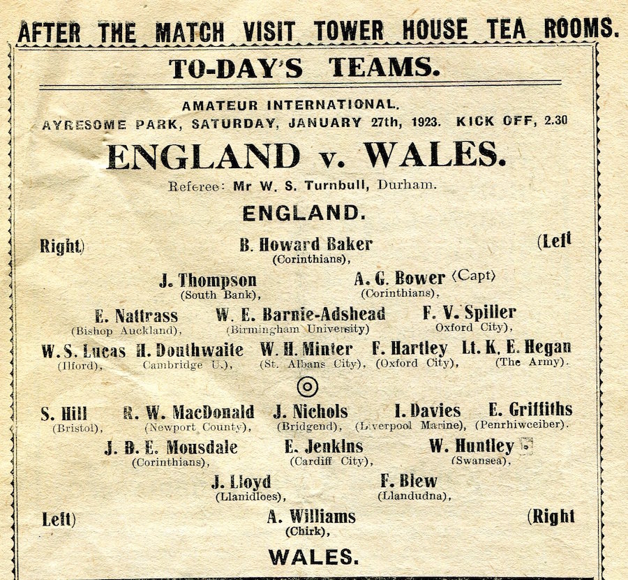 1923 01 27 Wales v England Minter618 copy