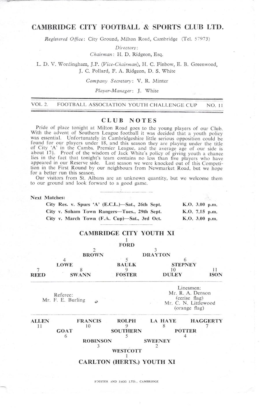 Cambridge City Youth v Carlton 23 09 1959 2 copy